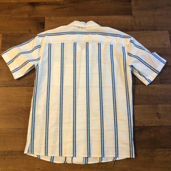 zara men shirt small relaxed fit short sleeve cotton blend new with tags - Picture 8 of 10